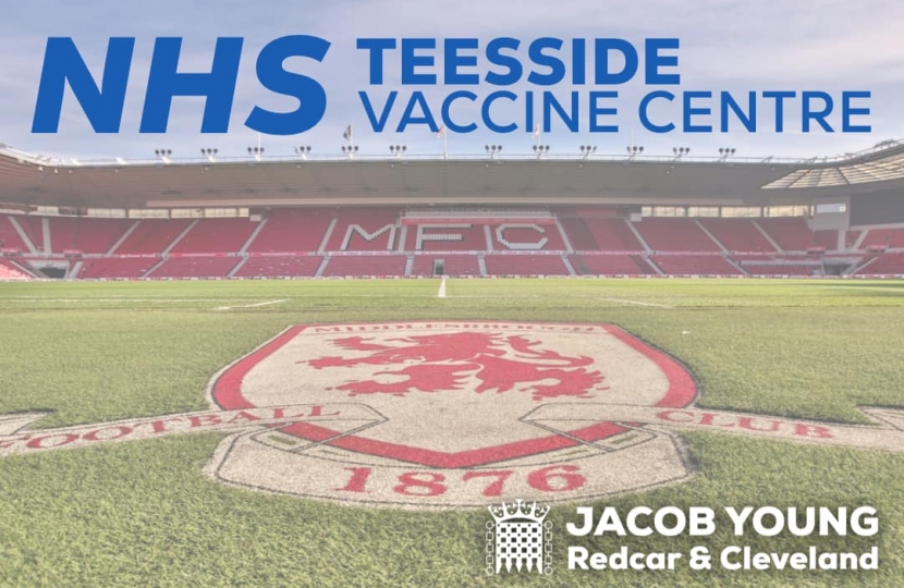 Middlesbrough mass vaccine centre
