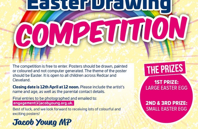 Easter drawing competition poster